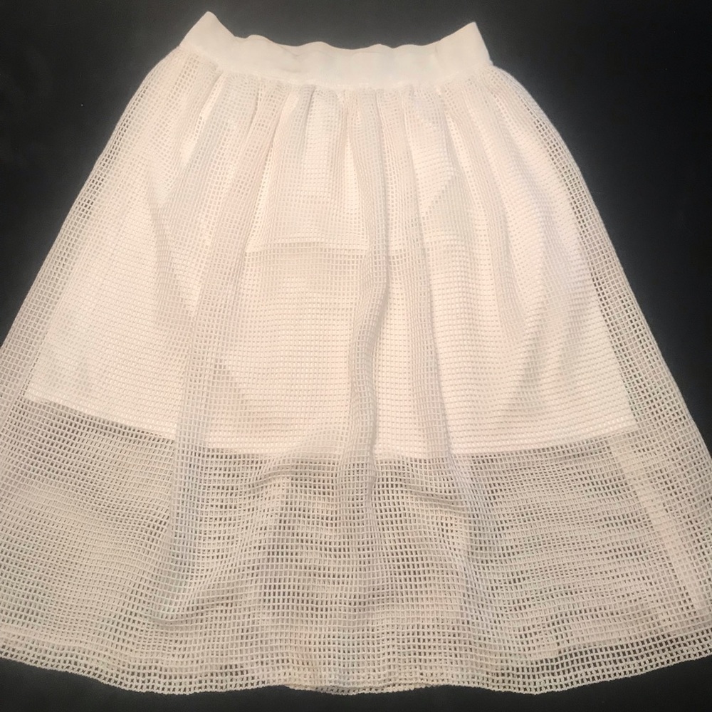 White mesh skirt